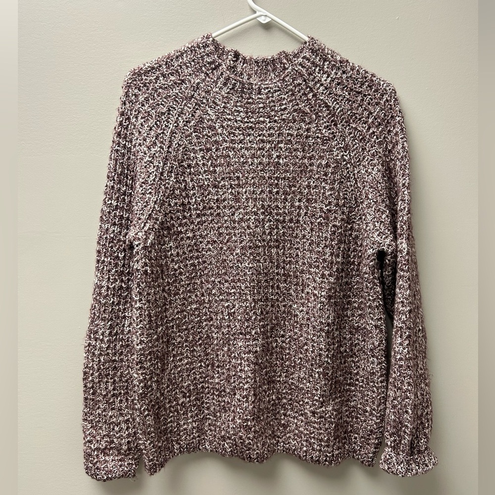 Denver Hayes Women’s Purple and‎ White Knit Sweater